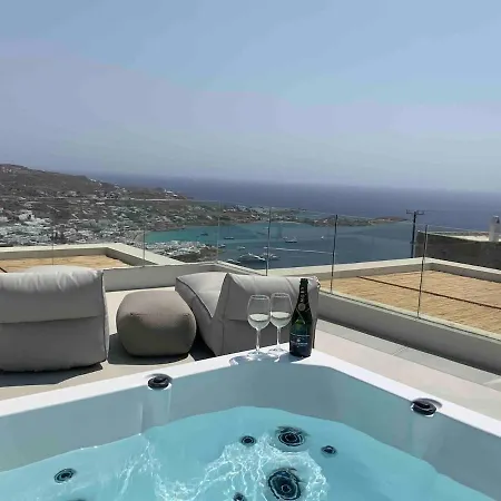 Villa Pool&sea View Spritz Luxury Agios Lazaros Mykonos