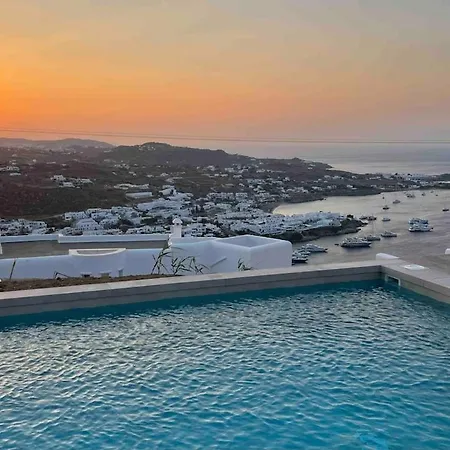 Villa Pool & Sea View Spritz Luxury Agios Lazaros Mykonos *