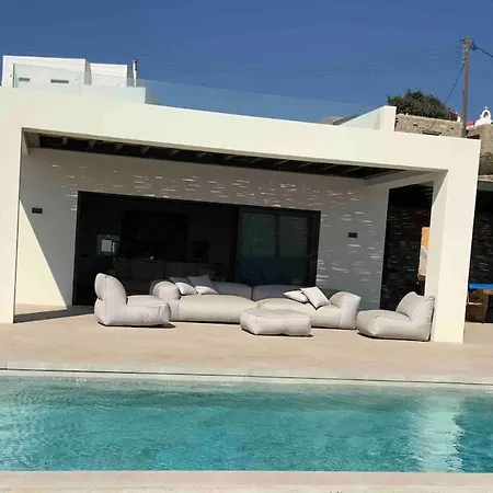 Villa Pool & Sea View Spritz Luxury Agios Lazaros Mykonos Psarrou